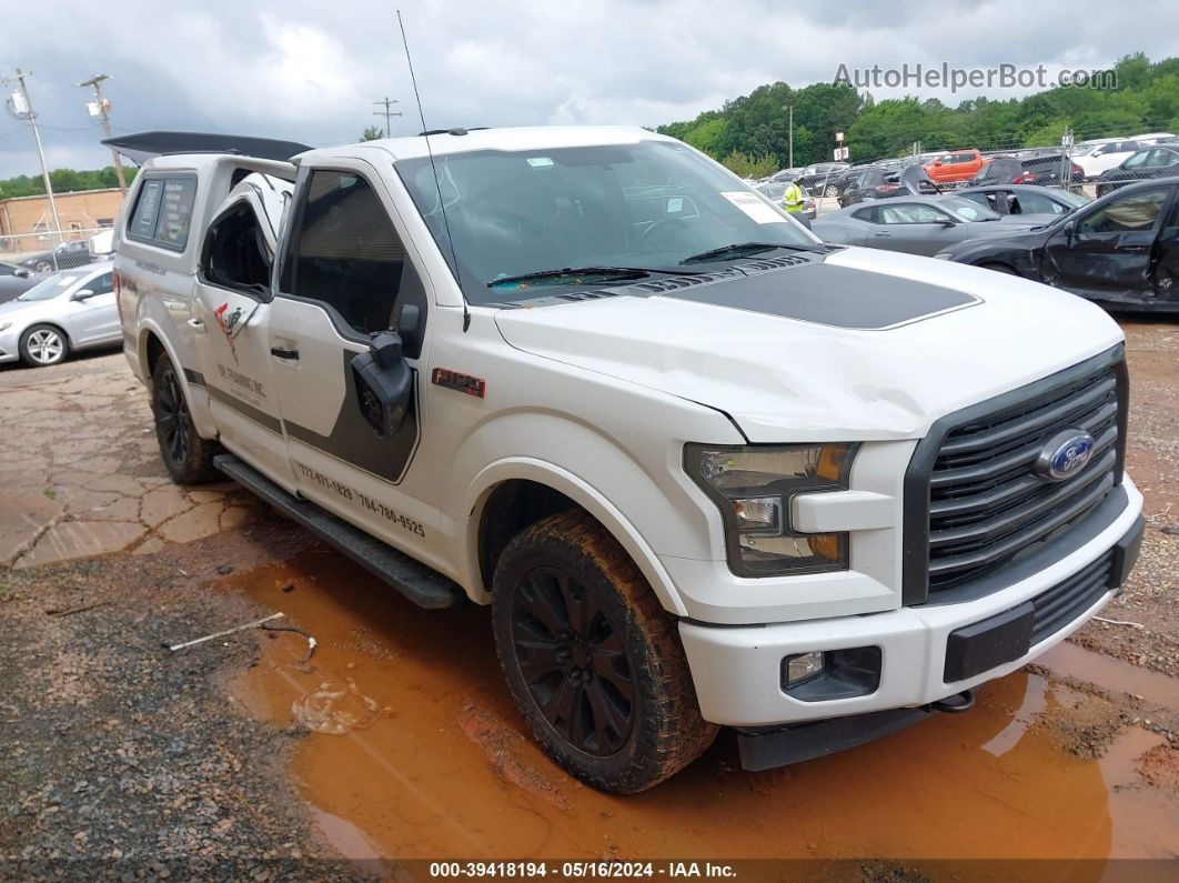 2017 Ford F-150 Xlt White vin: 1FTEW1EF4HFB04250