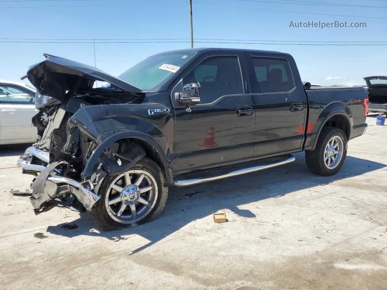 2017 Ford F150 Supercrew Black vin: 1FTEW1EF4HFB53268