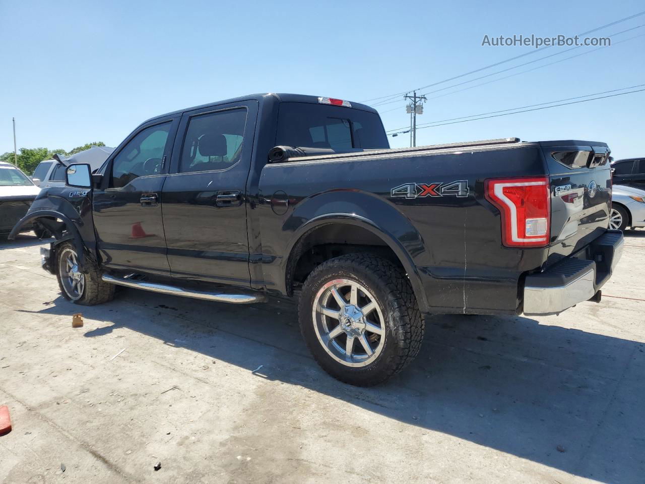 2017 Ford F150 Supercrew Black vin: 1FTEW1EF4HFB53268