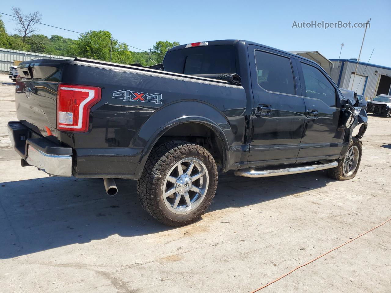 2017 Ford F150 Supercrew Black vin: 1FTEW1EF4HFB53268