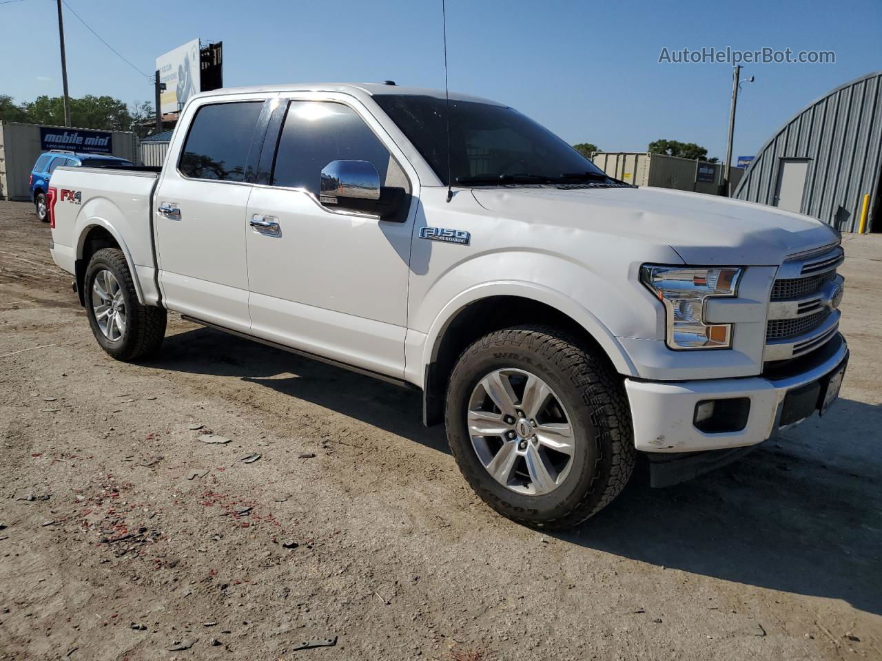 2017 Ford F150 Supercrew White vin: 1FTEW1EF4HFC52379