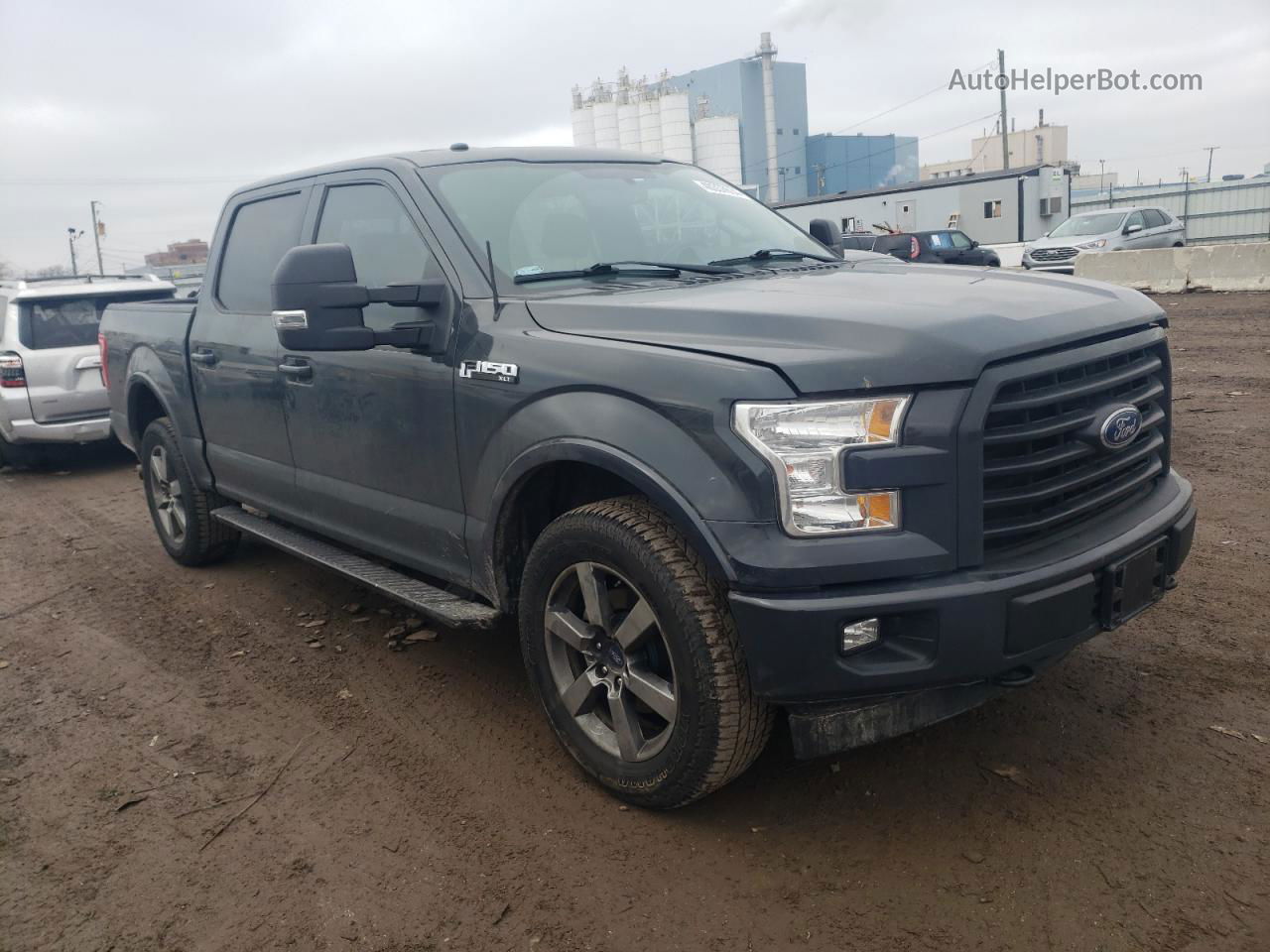 2017 Ford F150 Supercrew Gray vin: 1FTEW1EF4HKE08251