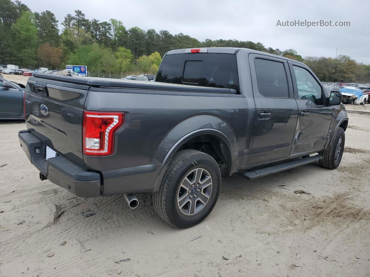 2017 Ford F150 Supercrew Gray vin: 1FTEW1EF5HFB79524