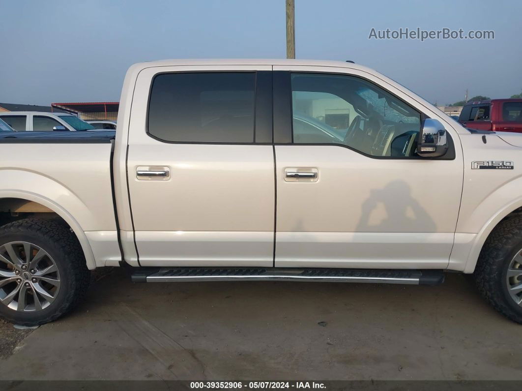 2017 Ford F-150 Lariat White vin: 1FTEW1EF5HKC53631