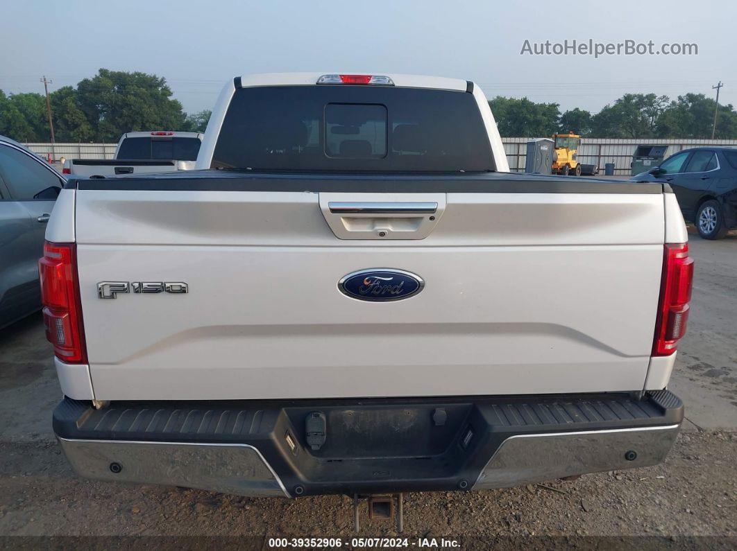 2017 Ford F-150 Lariat White vin: 1FTEW1EF5HKC53631