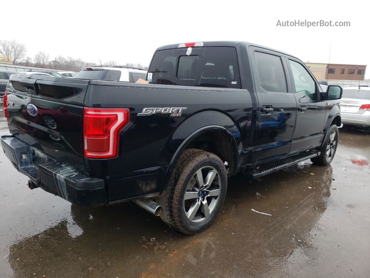 2017 Ford F150 Supercrew Black vin: 1FTEW1EF5HKD49503