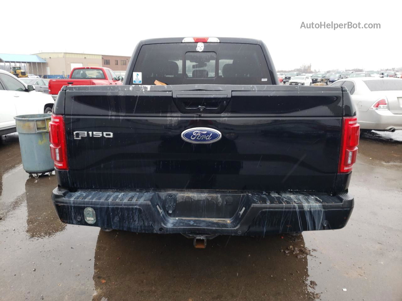 2017 Ford F150 Supercrew Black vin: 1FTEW1EF5HKD49503