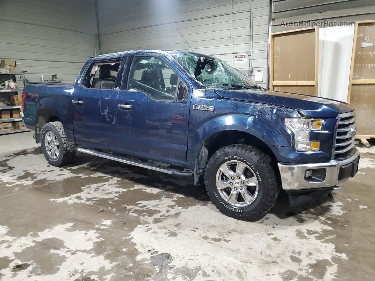 2017 Ford F150 Supercrew Blue vin: 1FTEW1EF5HKE15080