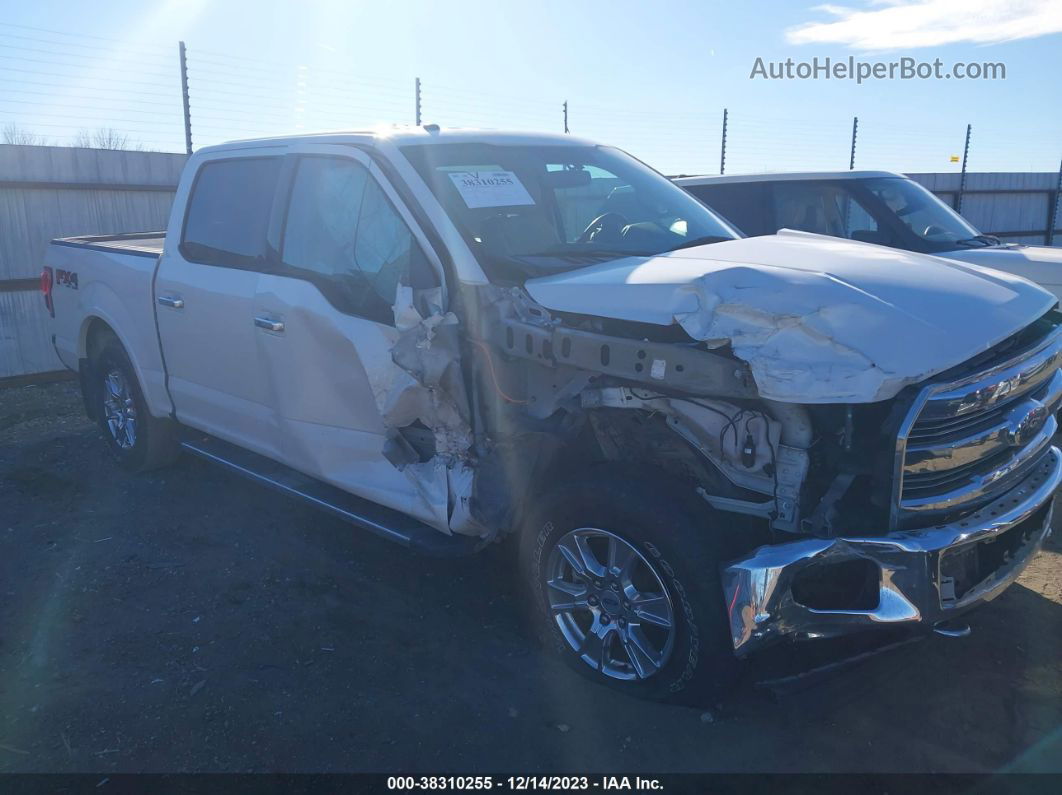 2017 Ford F-150 Lariat White vin: 1FTEW1EF6HFA07521