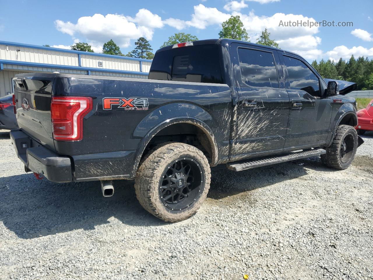 2017 Ford F150 Supercrew Black vin: 1FTEW1EF6HFB99555