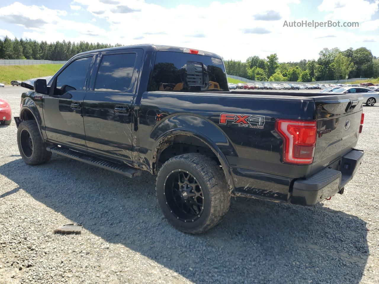 2017 Ford F150 Supercrew Black vin: 1FTEW1EF6HFB99555