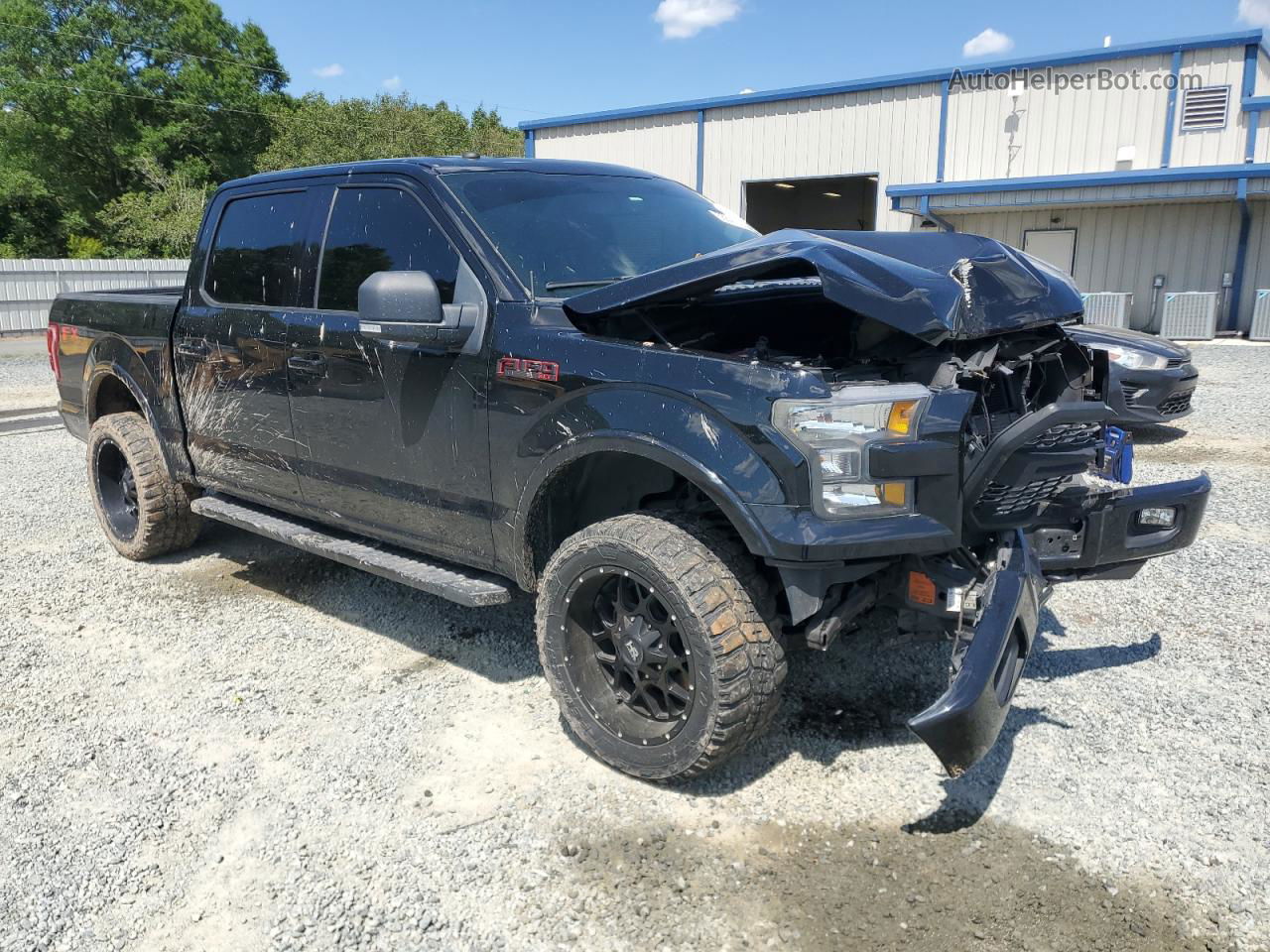 2017 Ford F150 Supercrew Black vin: 1FTEW1EF6HFB99555