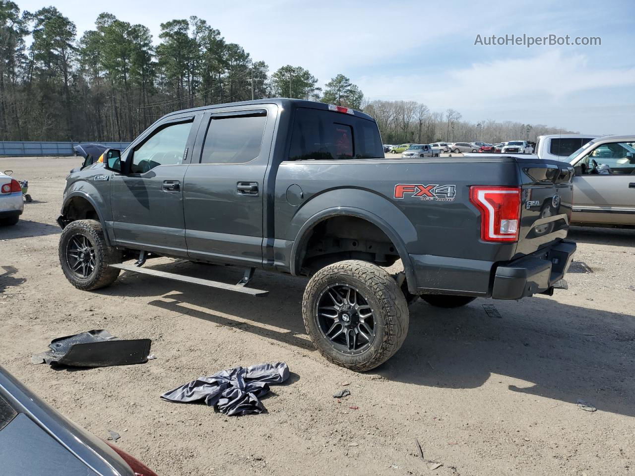 2017 Ford F150 Supercrew Gray vin: 1FTEW1EF6HKC31704