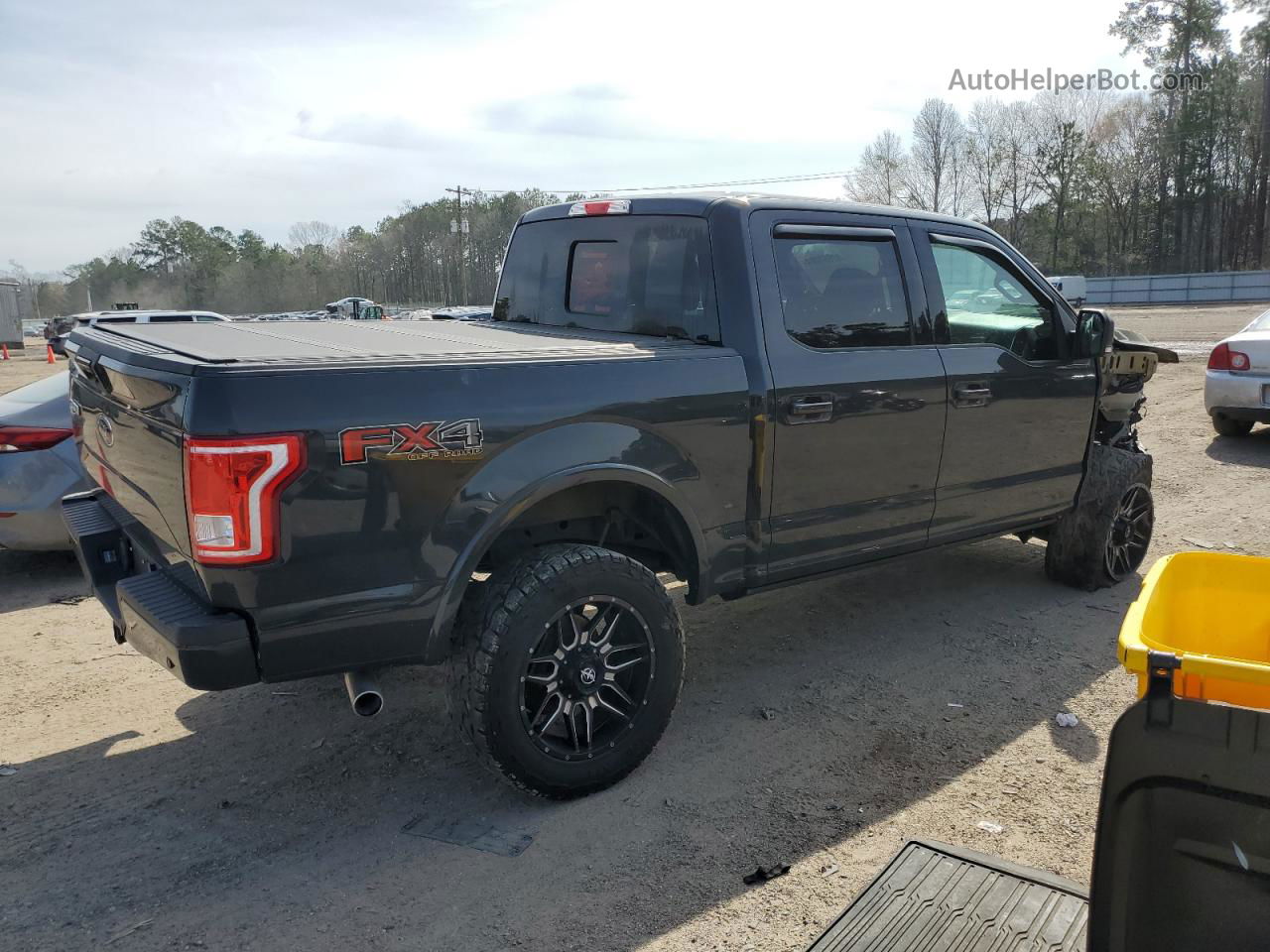 2017 Ford F150 Supercrew Gray vin: 1FTEW1EF6HKC31704