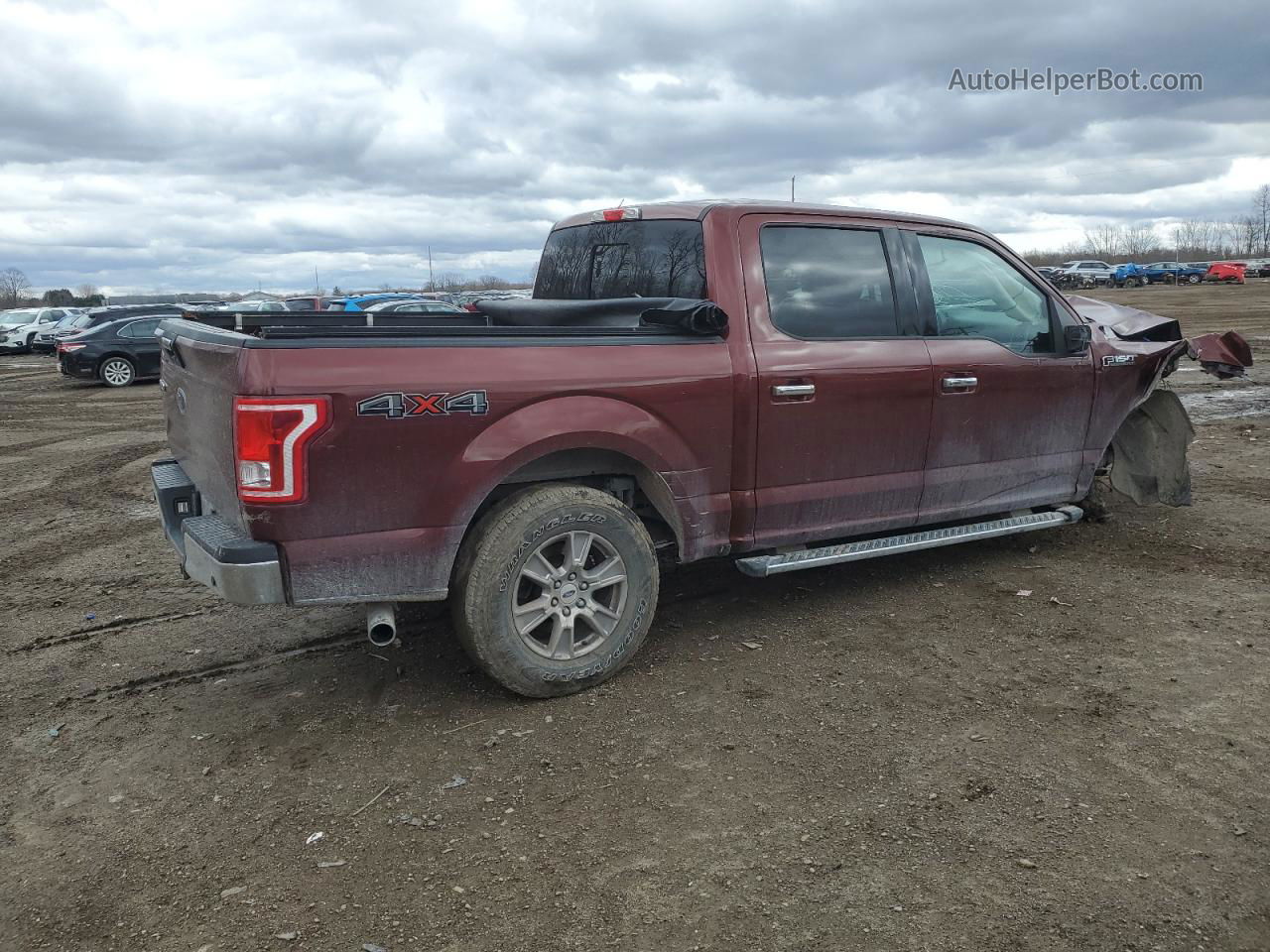 2017 Ford F150 Supercrew Red vin: 1FTEW1EF6HKE09353