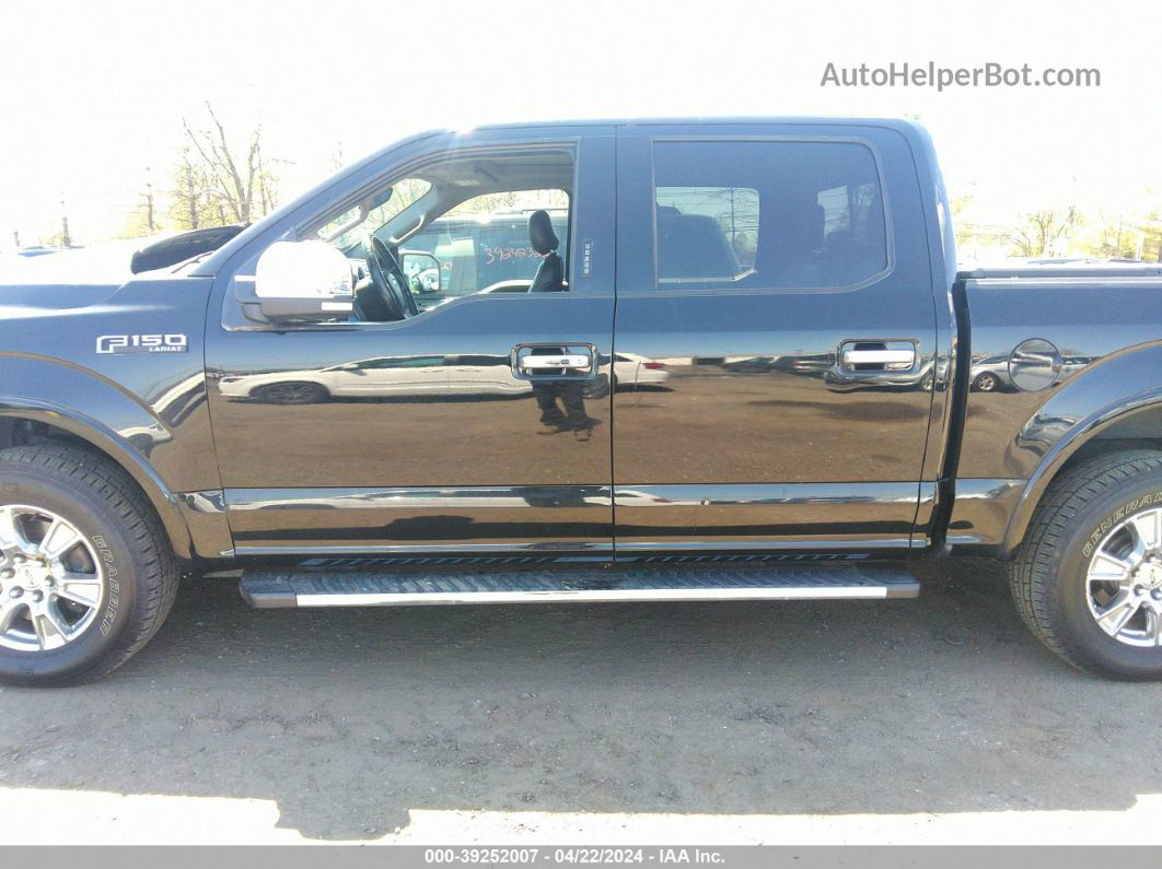 2017 Ford F-150 Lariat Black vin: 1FTEW1EF7HFA17863