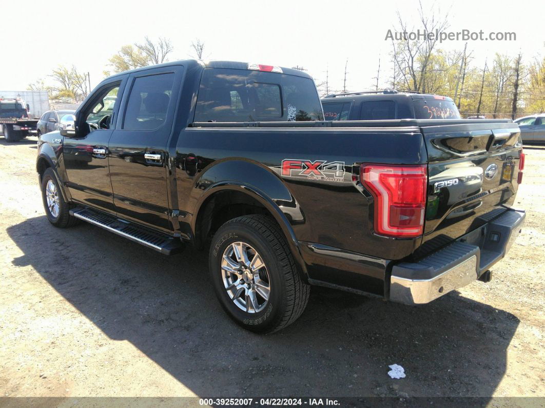 2017 Ford F-150 Lariat Black vin: 1FTEW1EF7HFA17863