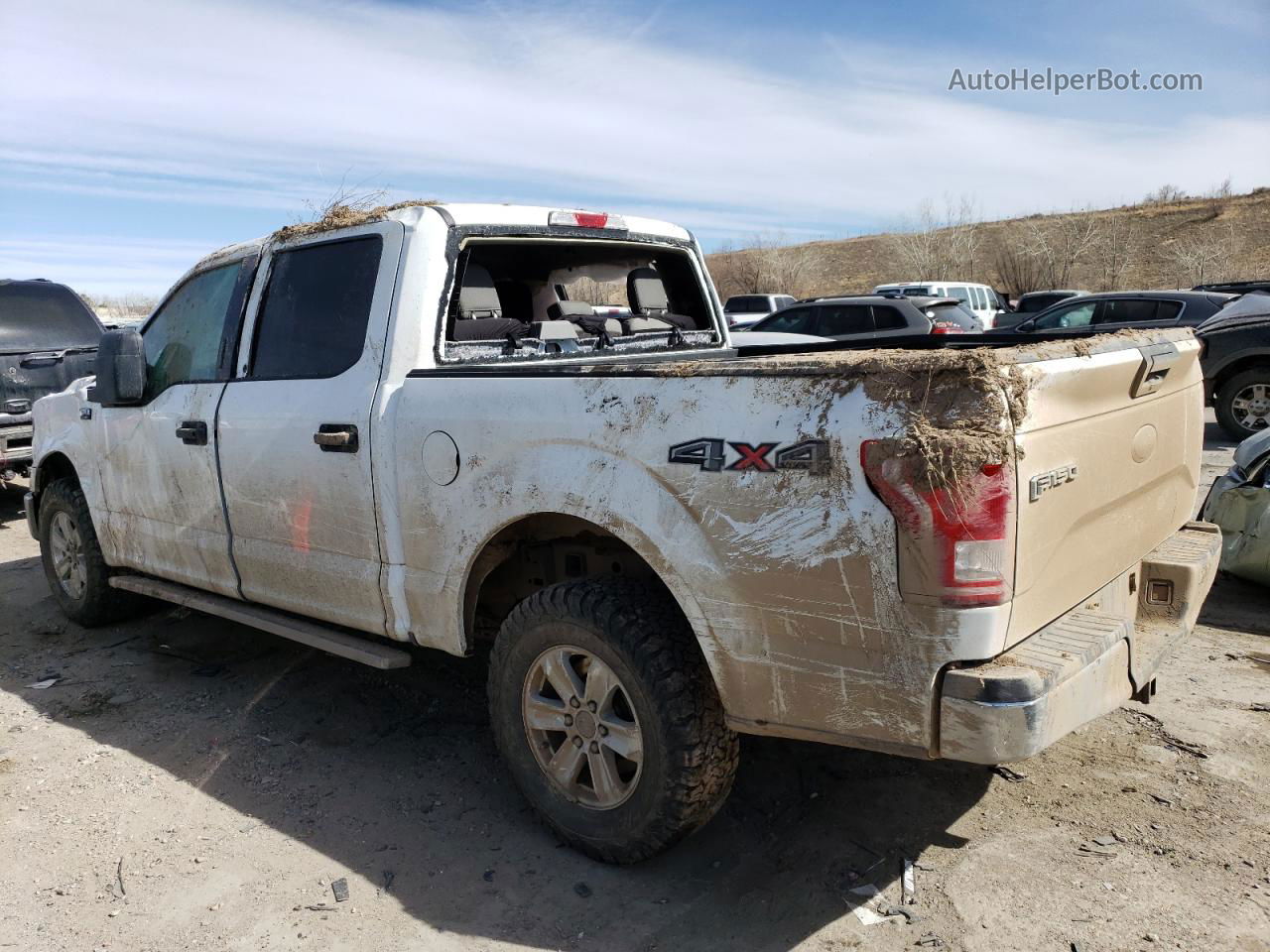 2017 Ford F150 Supercrew White vin: 1FTEW1EF7HFB45598