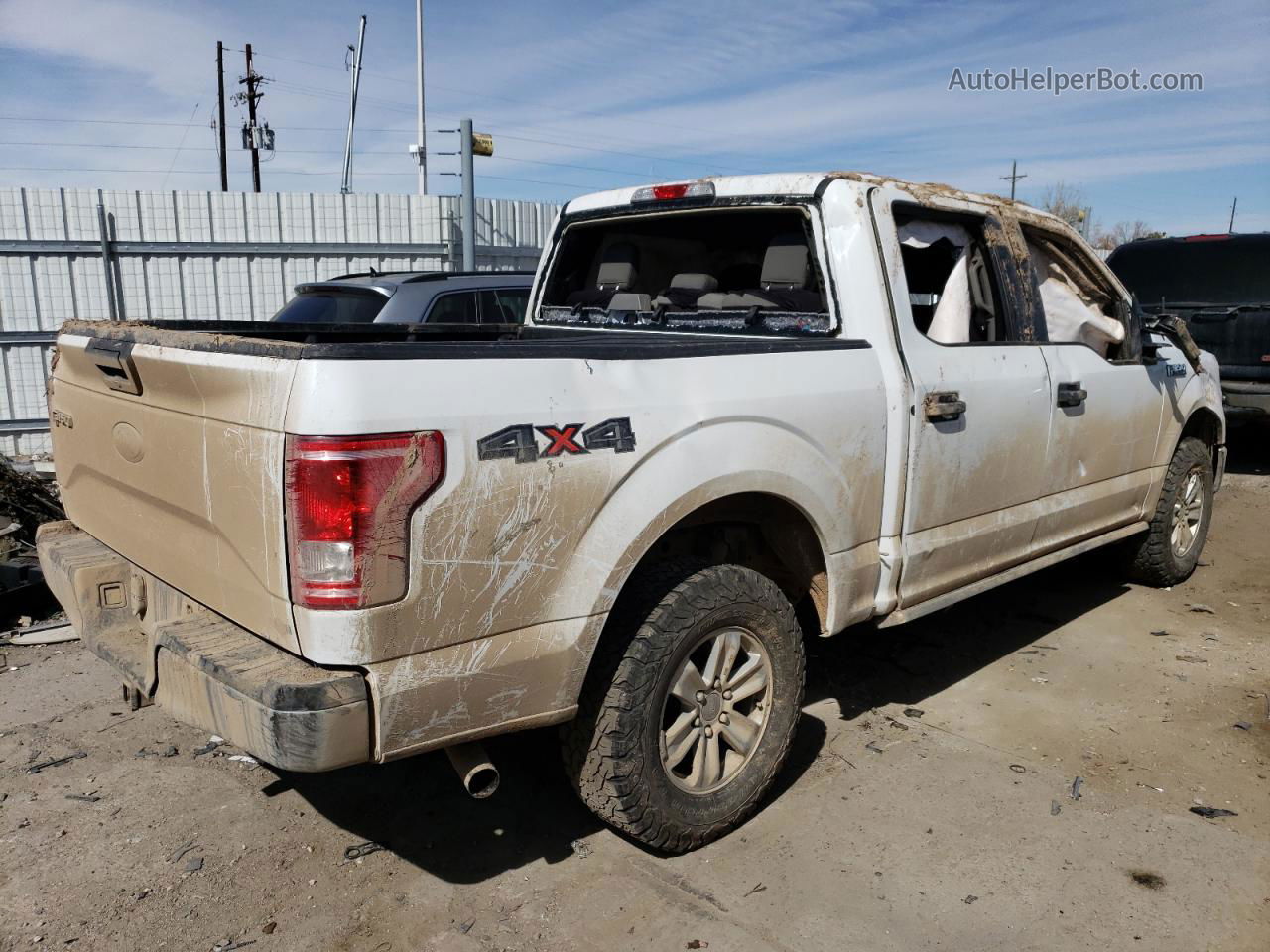 2017 Ford F150 Supercrew White vin: 1FTEW1EF7HFB45598