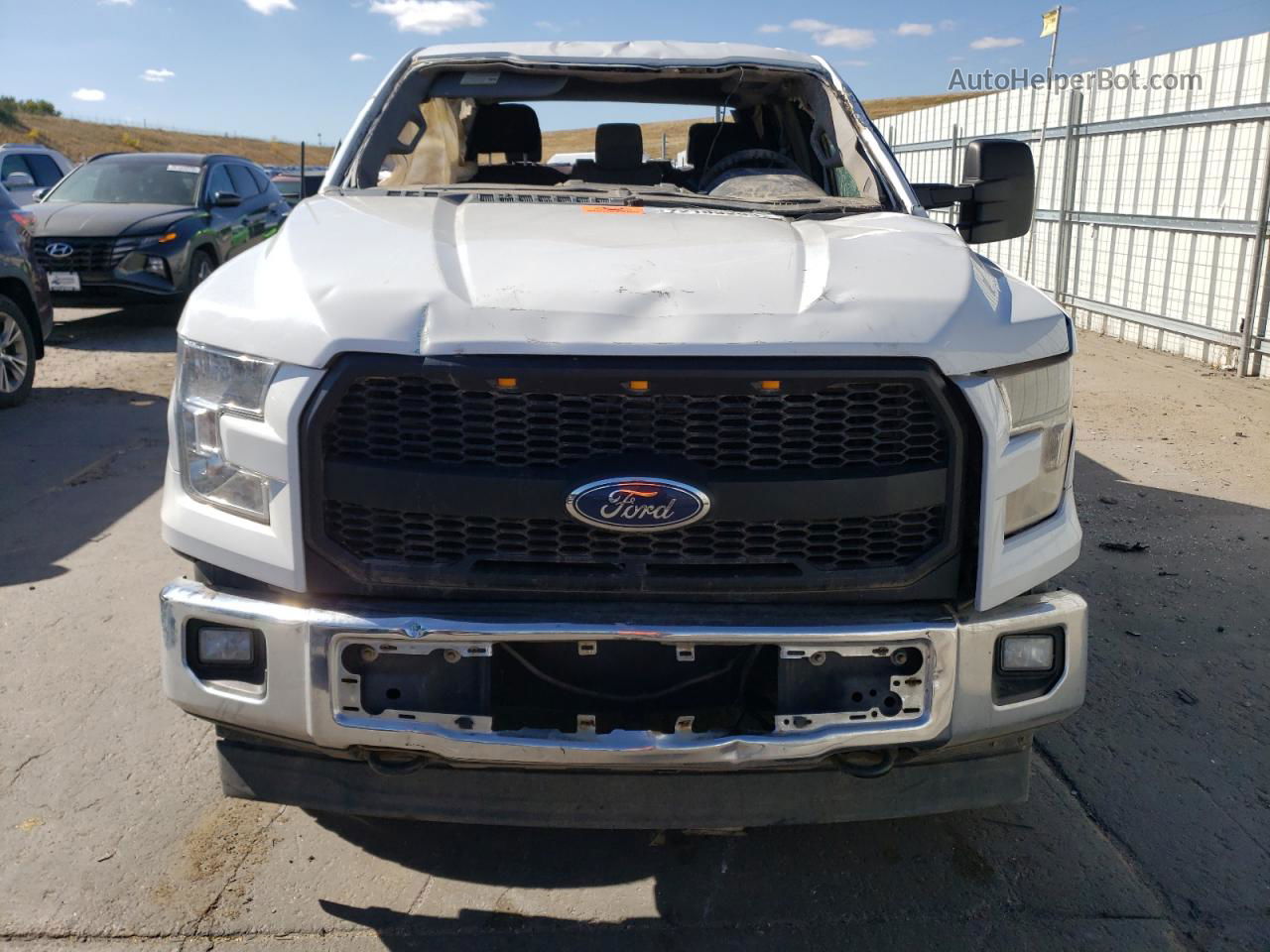 2017 Ford F150 Supercrew White vin: 1FTEW1EF7HFB45598