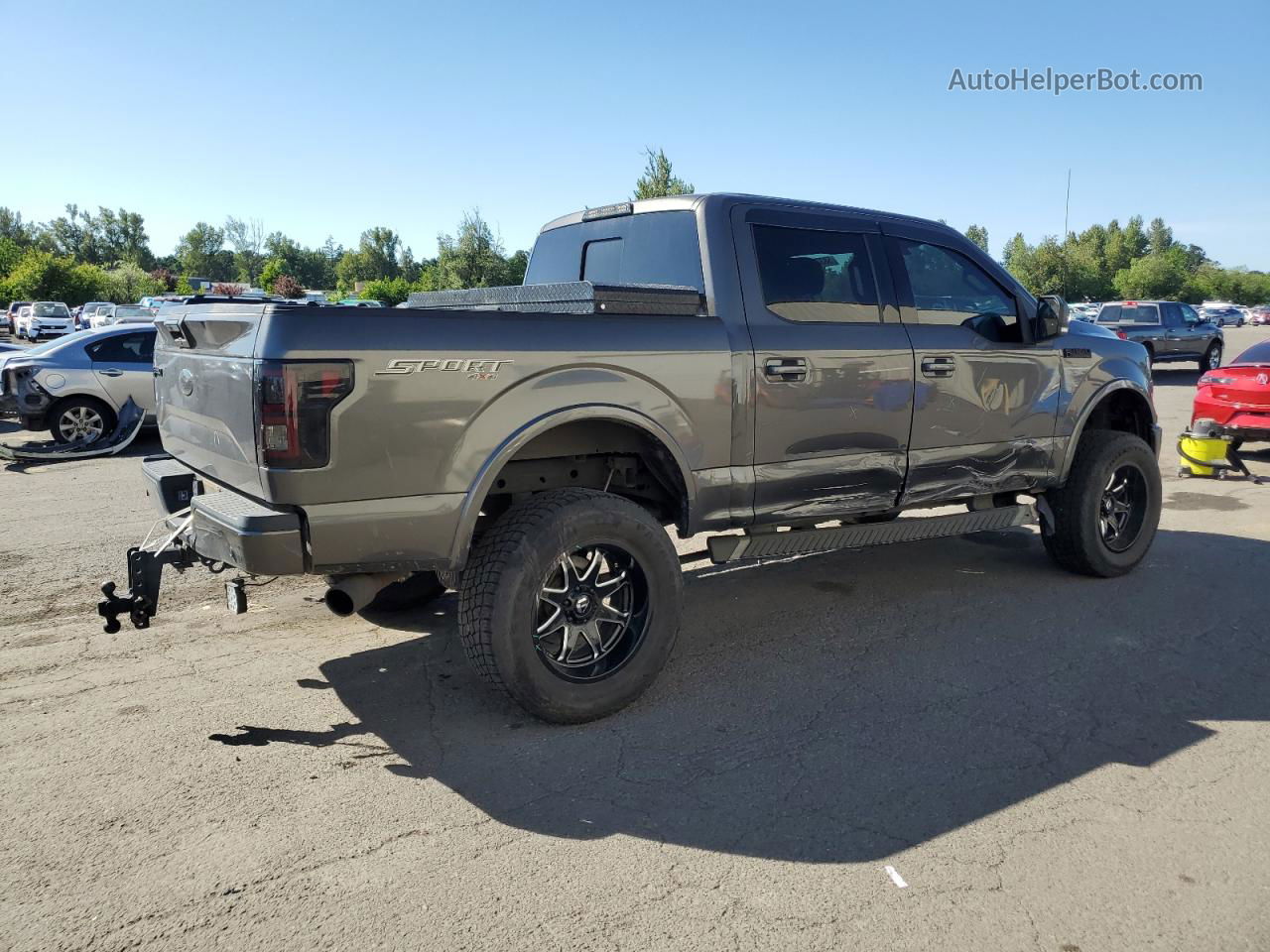 2017 Ford F150 Supercrew Gray vin: 1FTEW1EF7HKE22399