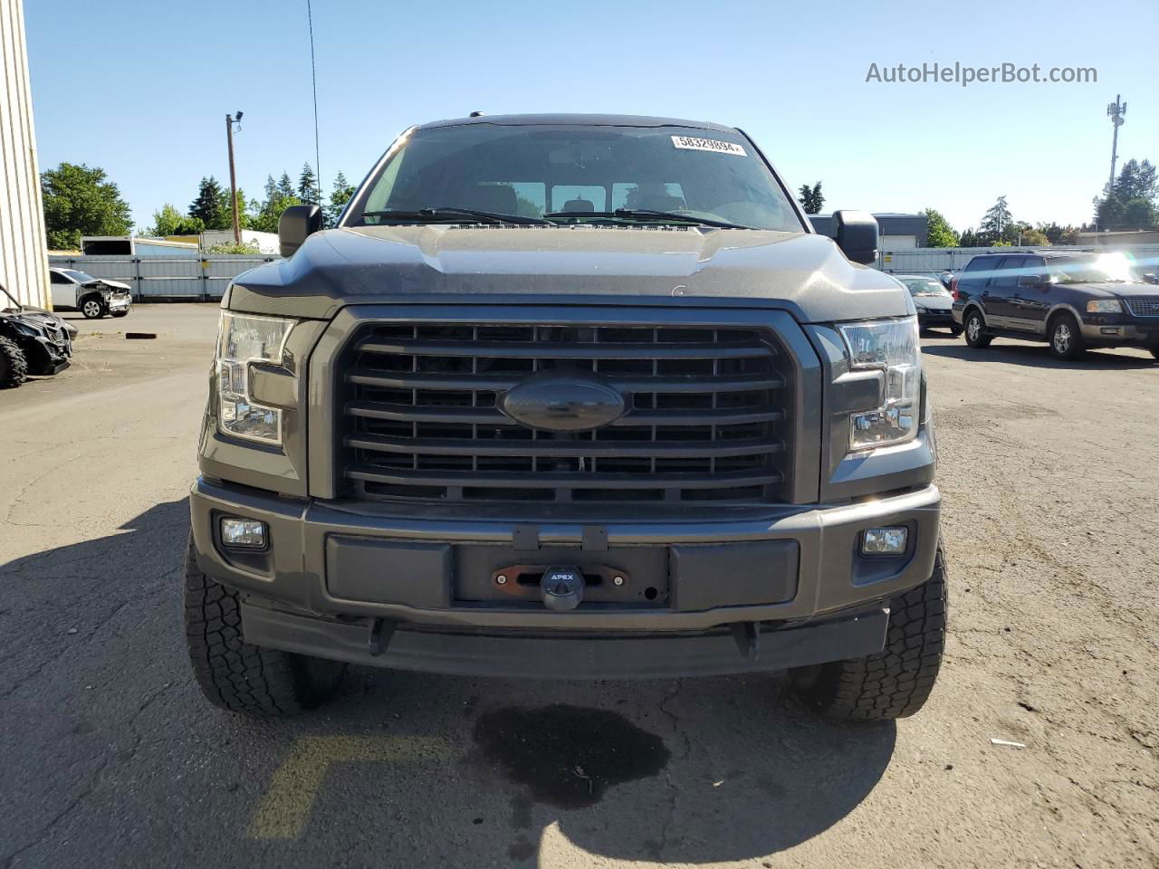 2017 Ford F150 Supercrew Gray vin: 1FTEW1EF7HKE22399