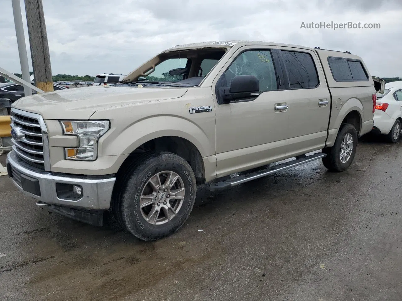 2017 Ford F150 Supercrew Tan vin: 1FTEW1EF8HFB09242