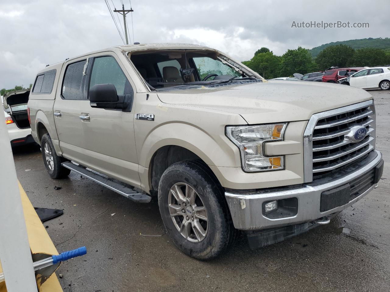 2017 Ford F150 Supercrew Tan vin: 1FTEW1EF8HFB09242