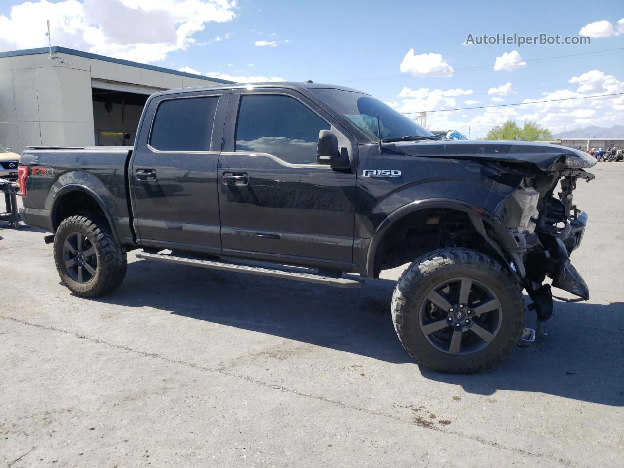 2017 Ford F150 Supercrew Black vin: 1FTEW1EF8HKC96408