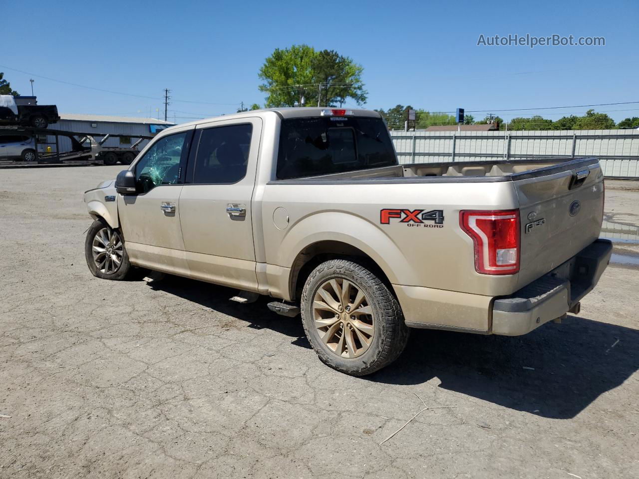 2017 Ford F150 Supercrew Желто-коричневый vin: 1FTEW1EF8HKD38530