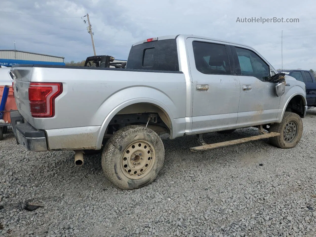 2017 Ford F150 Supercrew Silver vin: 1FTEW1EF9HFA70628