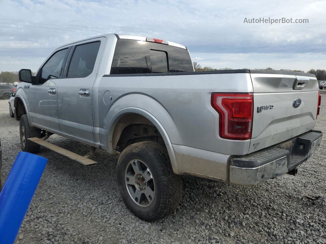 2017 Ford F150 Supercrew Серебряный vin: 1FTEW1EF9HFA70628