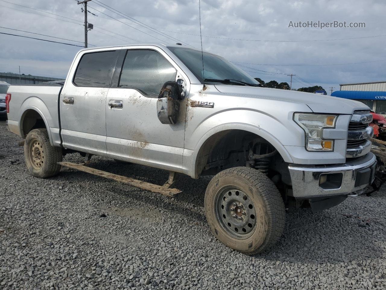 2017 Ford F150 Supercrew Silver vin: 1FTEW1EF9HFA70628