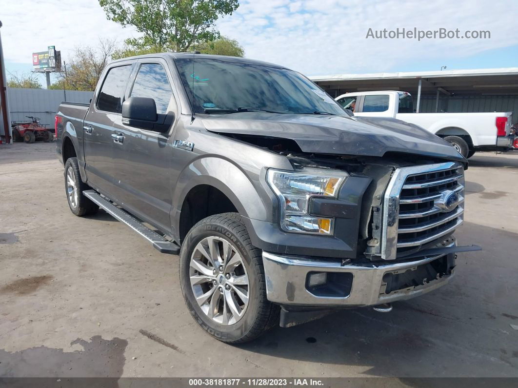 2017 Ford F-150 Xlt Gray vin: 1FTEW1EF9HKC23550