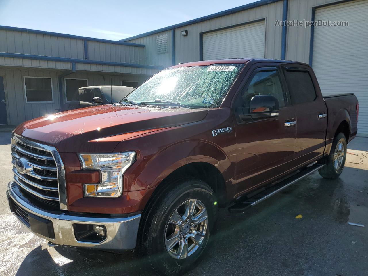 2017 Ford F150 Supercrew Темно-бордовый vin: 1FTEW1EF9HKC39439