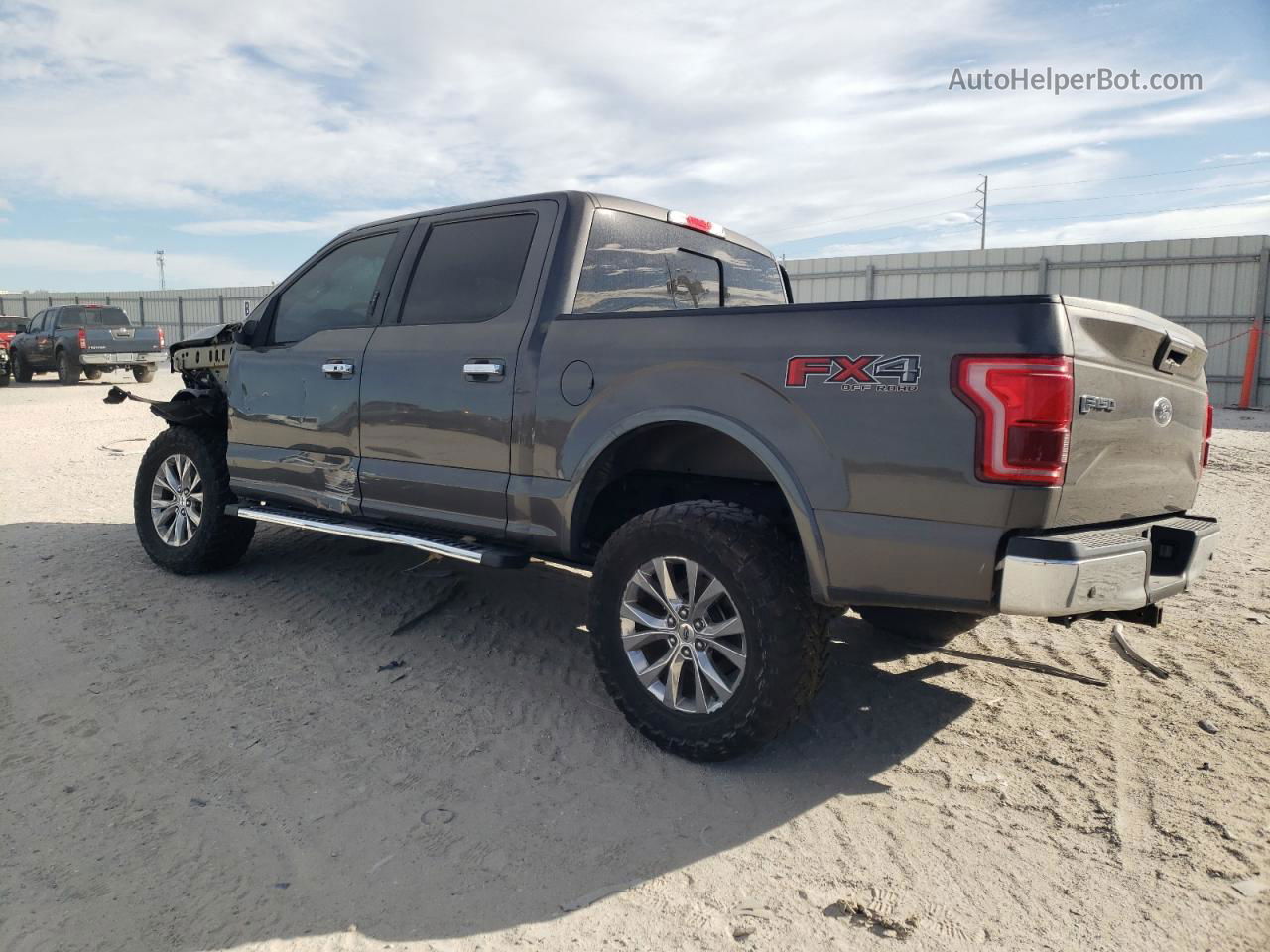 2017 Ford F150 Supercrew Gray vin: 1FTEW1EF9HKC94456