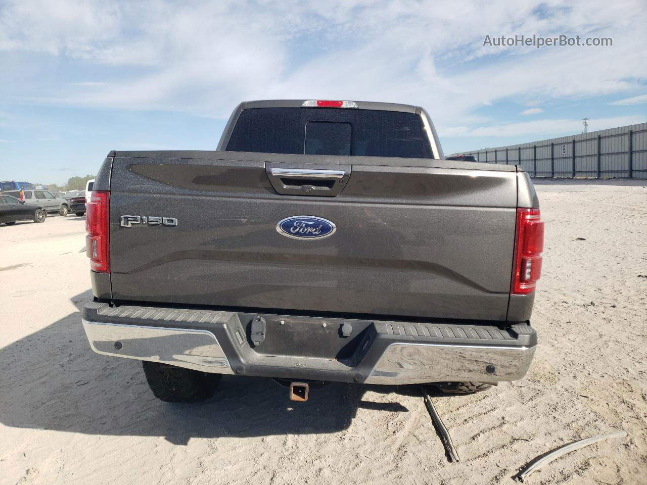 2017 Ford F150 Supercrew Gray vin: 1FTEW1EF9HKC94456