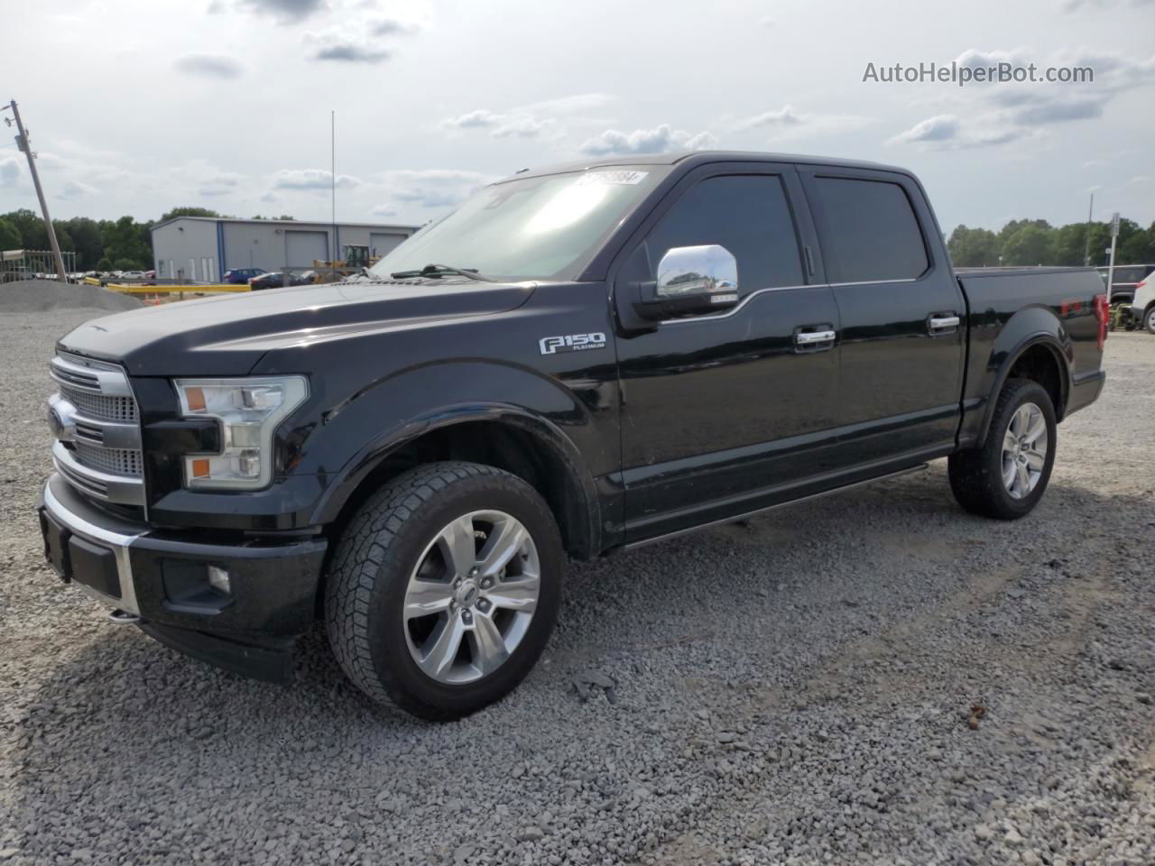 2017 Ford F150 Supercrew Черный vin: 1FTEW1EFXHFA31241