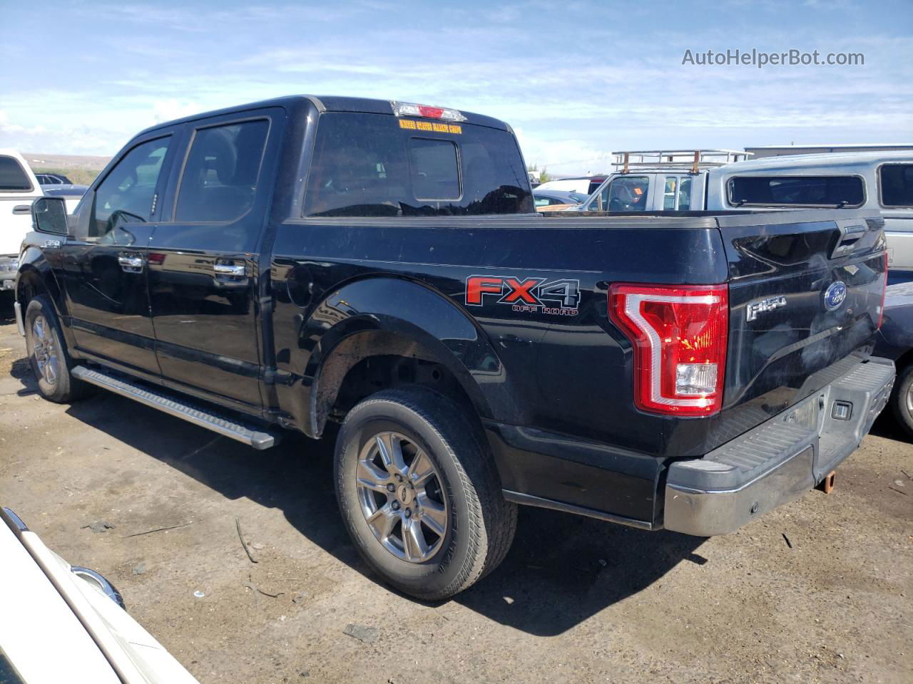 2017 Ford F150 Supercrew Black vin: 1FTEW1EFXHKC25209