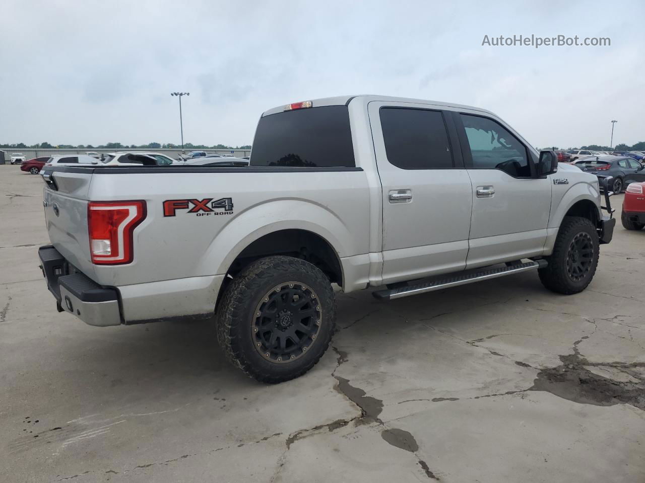 2017 Ford F150 Supercrew Silver vin: 1FTEW1EFXHKC76581