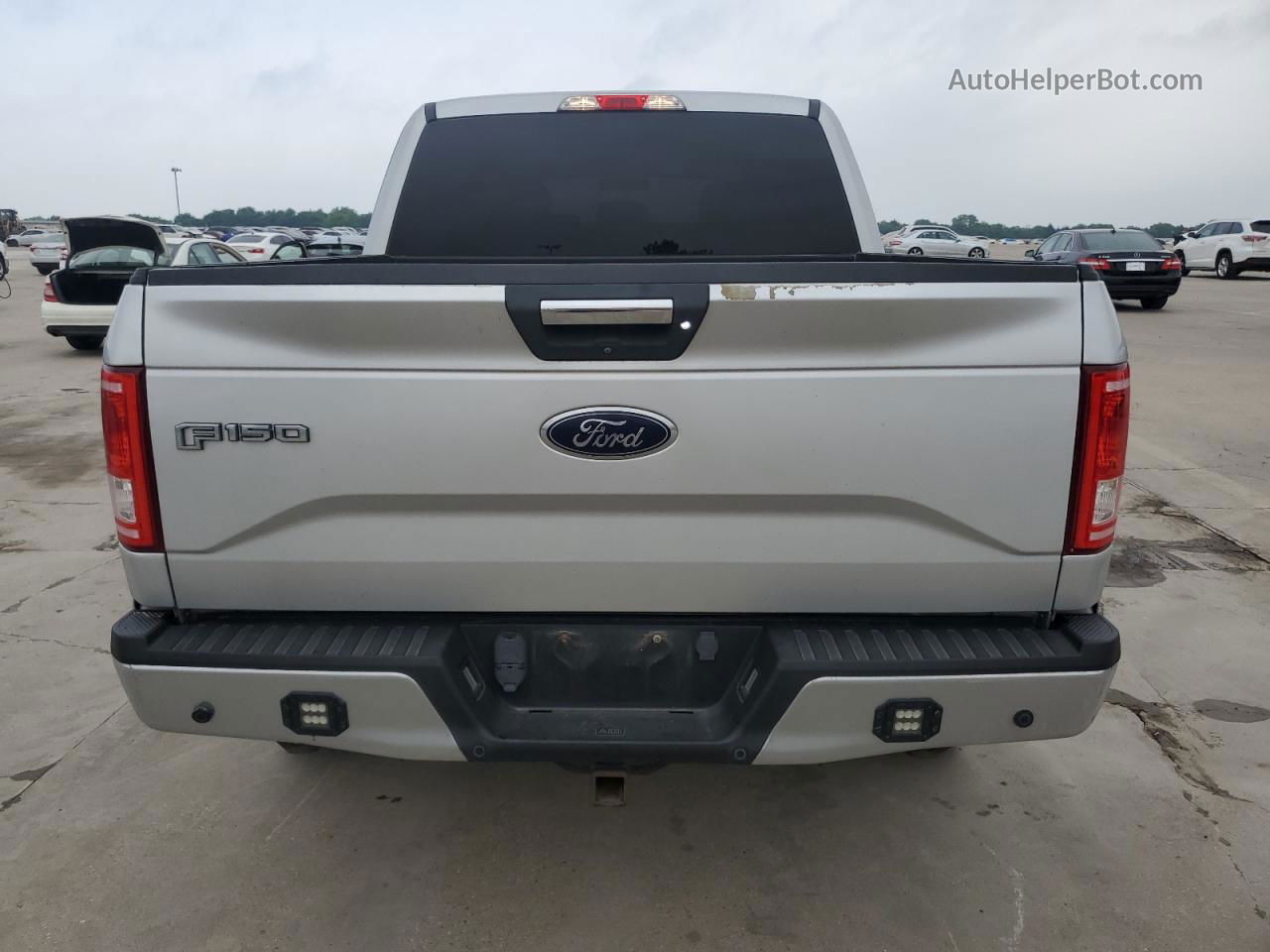 2017 Ford F150 Supercrew Silver vin: 1FTEW1EFXHKC76581