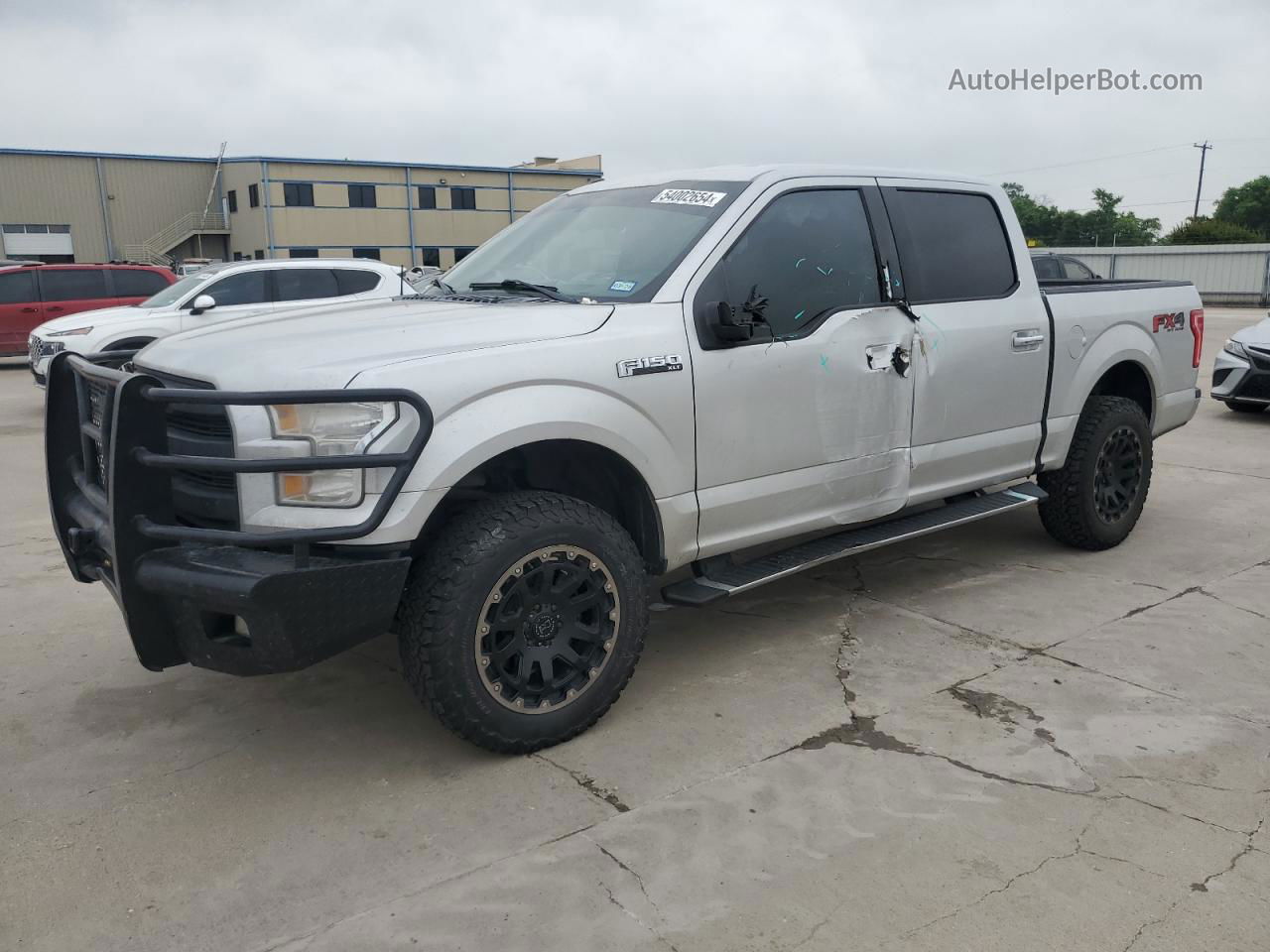 2017 Ford F150 Supercrew Silver vin: 1FTEW1EFXHKC76581