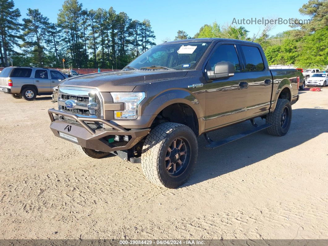 2017 Ford F-150 Xlt Brown vin: 1FTEW1EFXHKC81425