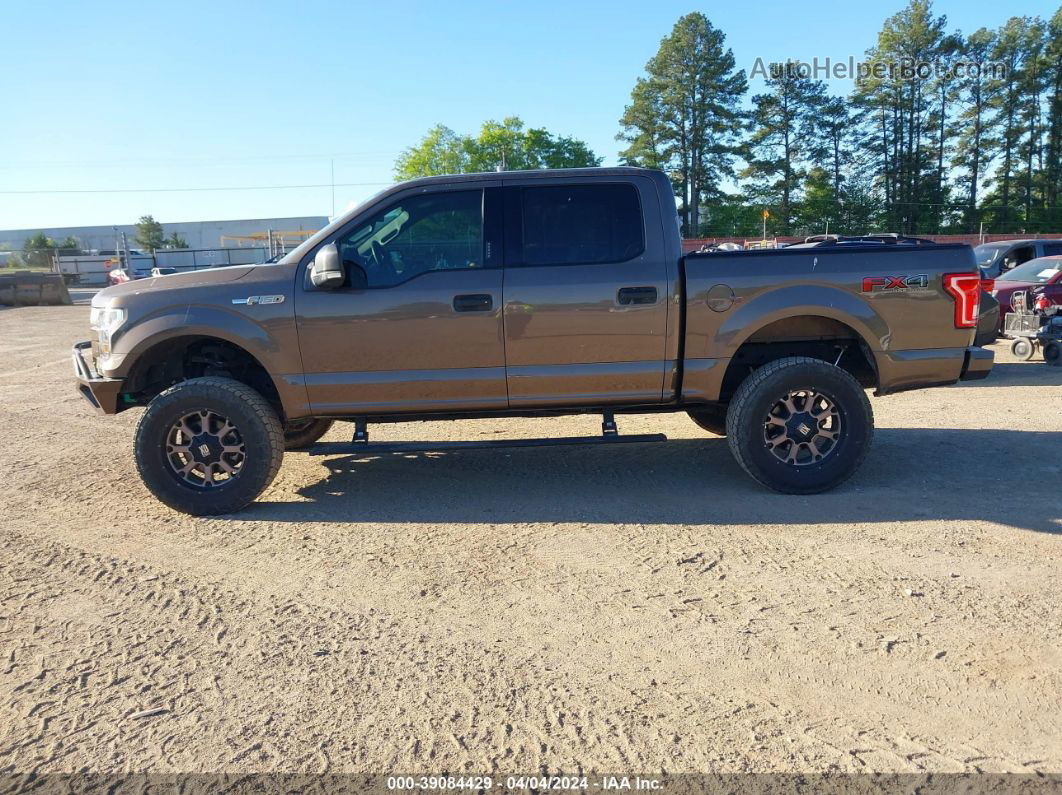 2017 Ford F-150 Xlt Brown vin: 1FTEW1EFXHKC81425