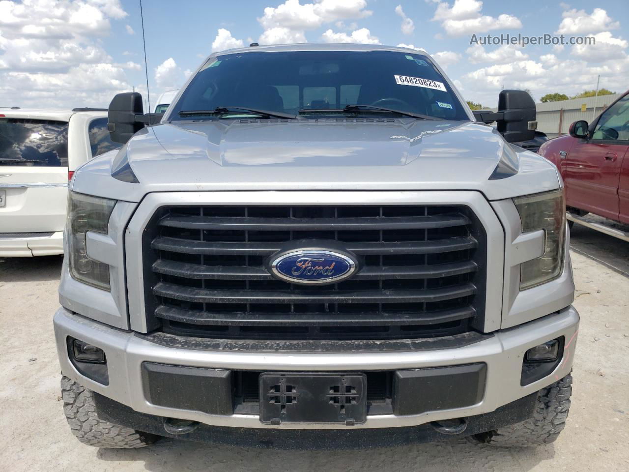 2017 Ford F150 Supercrew Silver vin: 1FTEW1EFXHKE16256