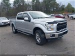 2017 Ford F-150 Lariat Silver vin: 1FTEW1EG0HFA41494