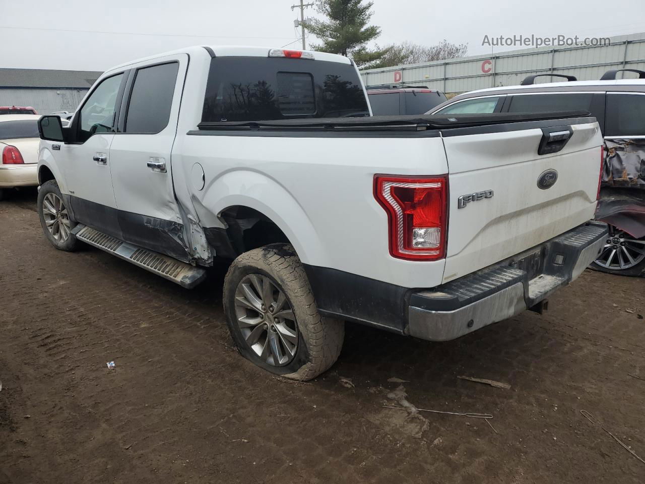 2017 Ford F150 Supercrew White vin: 1FTEW1EG0HFB58394