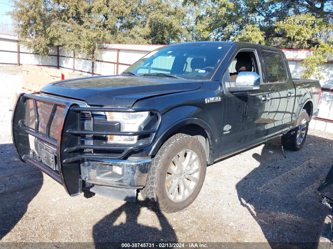 2017 Ford F-150 King Ranch Black vin: 1FTEW1EG0HFB76460