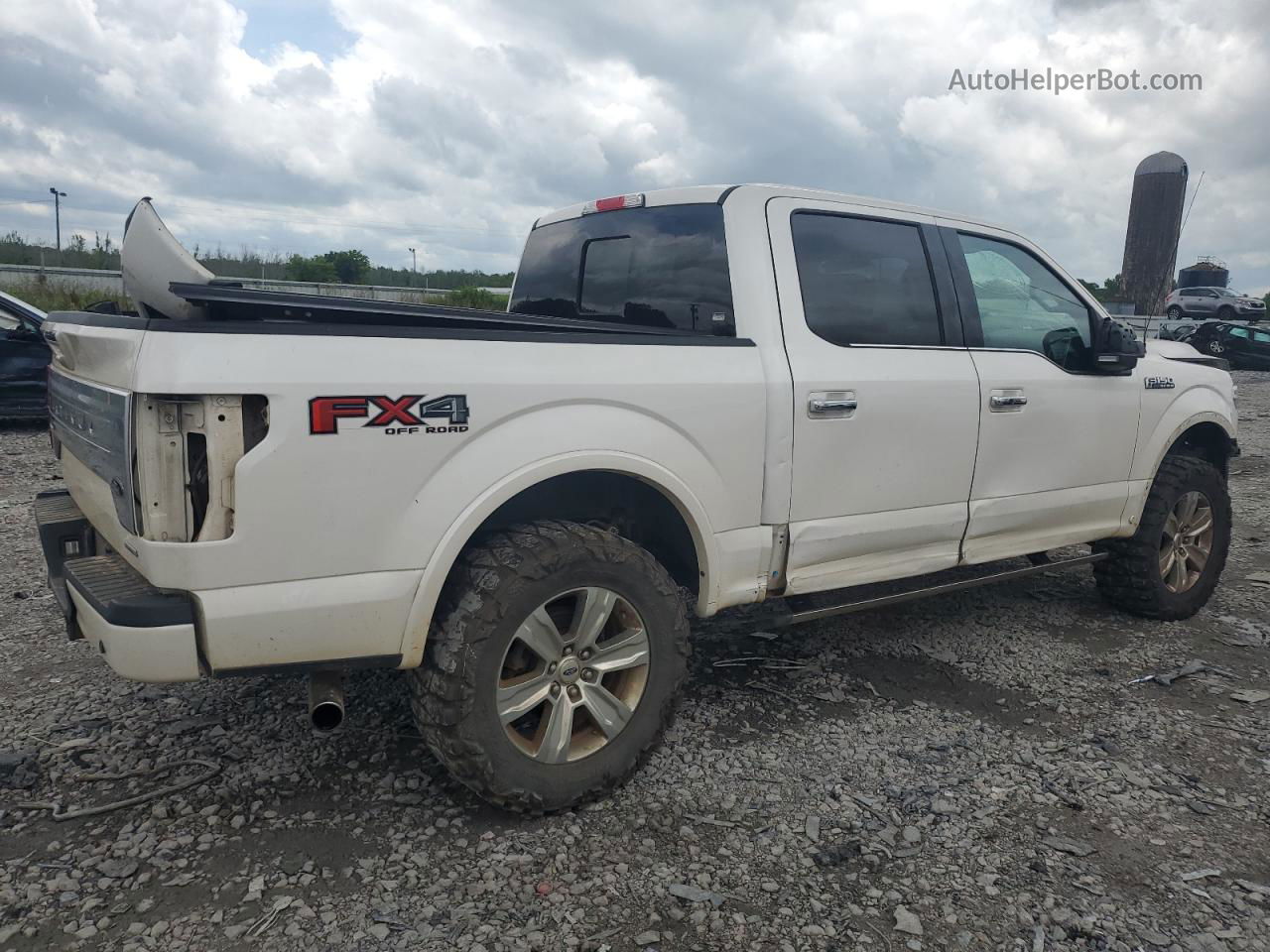 2018 Ford F150 Supercrew White vin: 1FTEW1EG0JFB97718