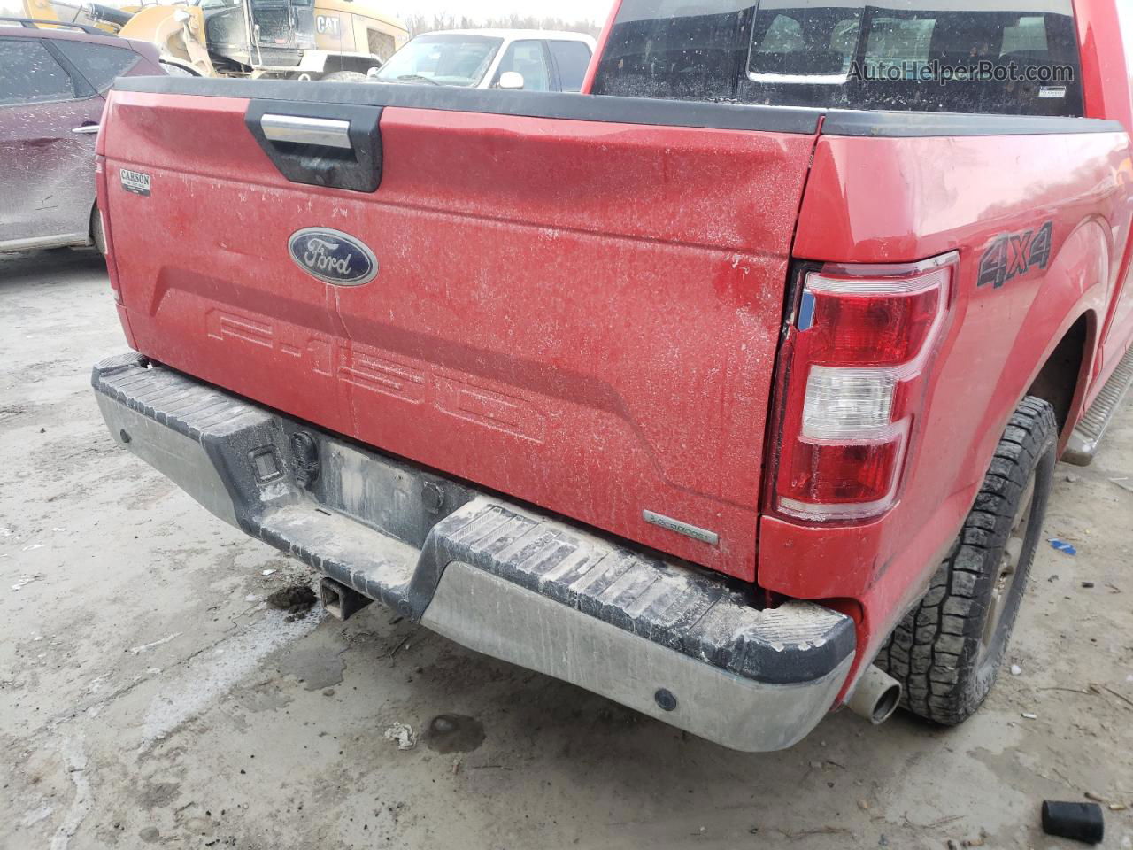 2018 Ford F150 Supercrew Red vin: 1FTEW1EG0JFC43953